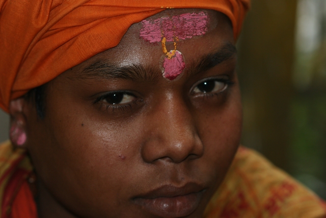 Prêtre shivaïte près du temple de Darjeeling