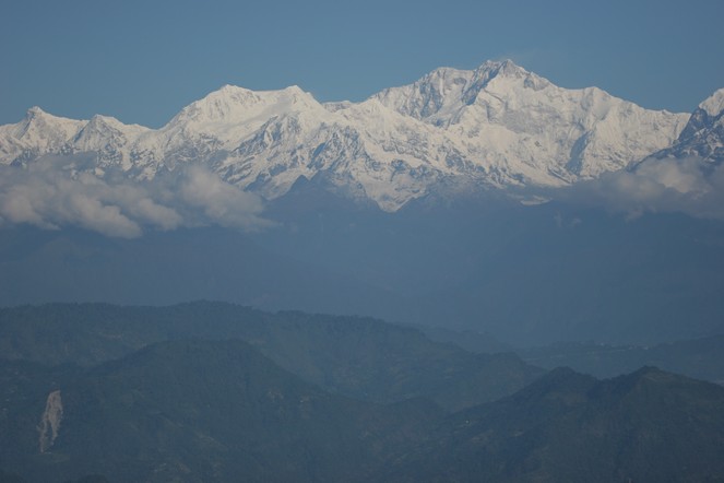 Vue sur le massif du Kanchenjunga